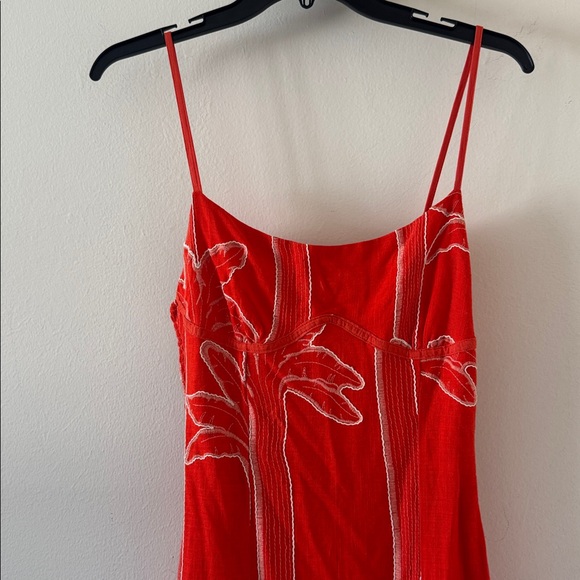 Maaji Lupine Embroidered Linen Midi Dress, Size Large, $252 - Picture 10 of 14